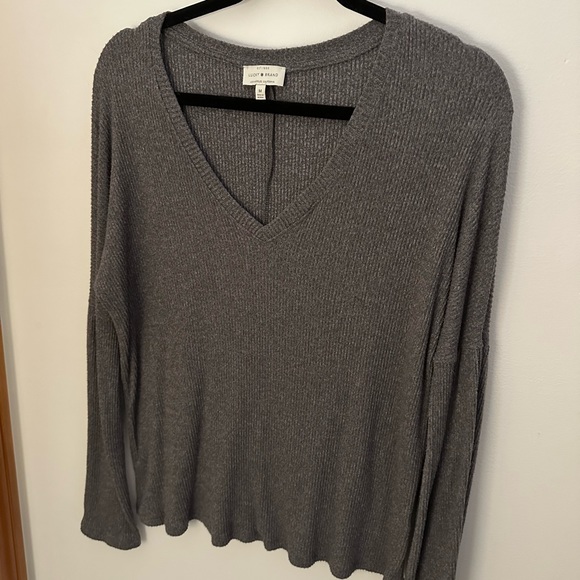 Lucky Brand Flowy Long Sleeve Top - Picture 1 of 6